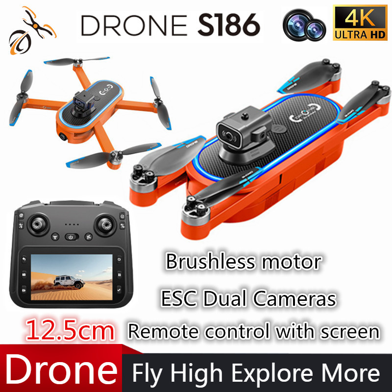 Drone Camera With Gimbal - 2025 S186 Drone profesional 4K HD