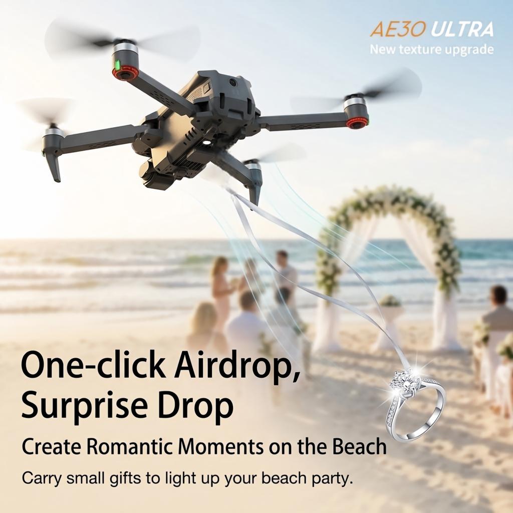 NUEVO Dron AE30 Ultra GPS con  - Drone Camera With Gimbal reseña y precio